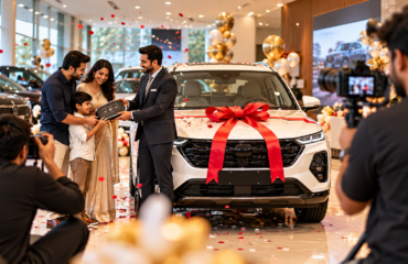 Car delivery video shoot and professional photography in Vadodara