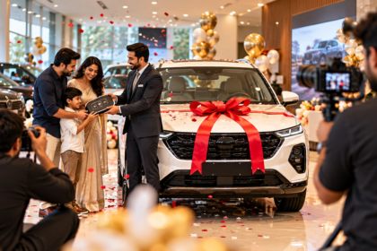 Car delivery video shoot and professional photography in Vadodara